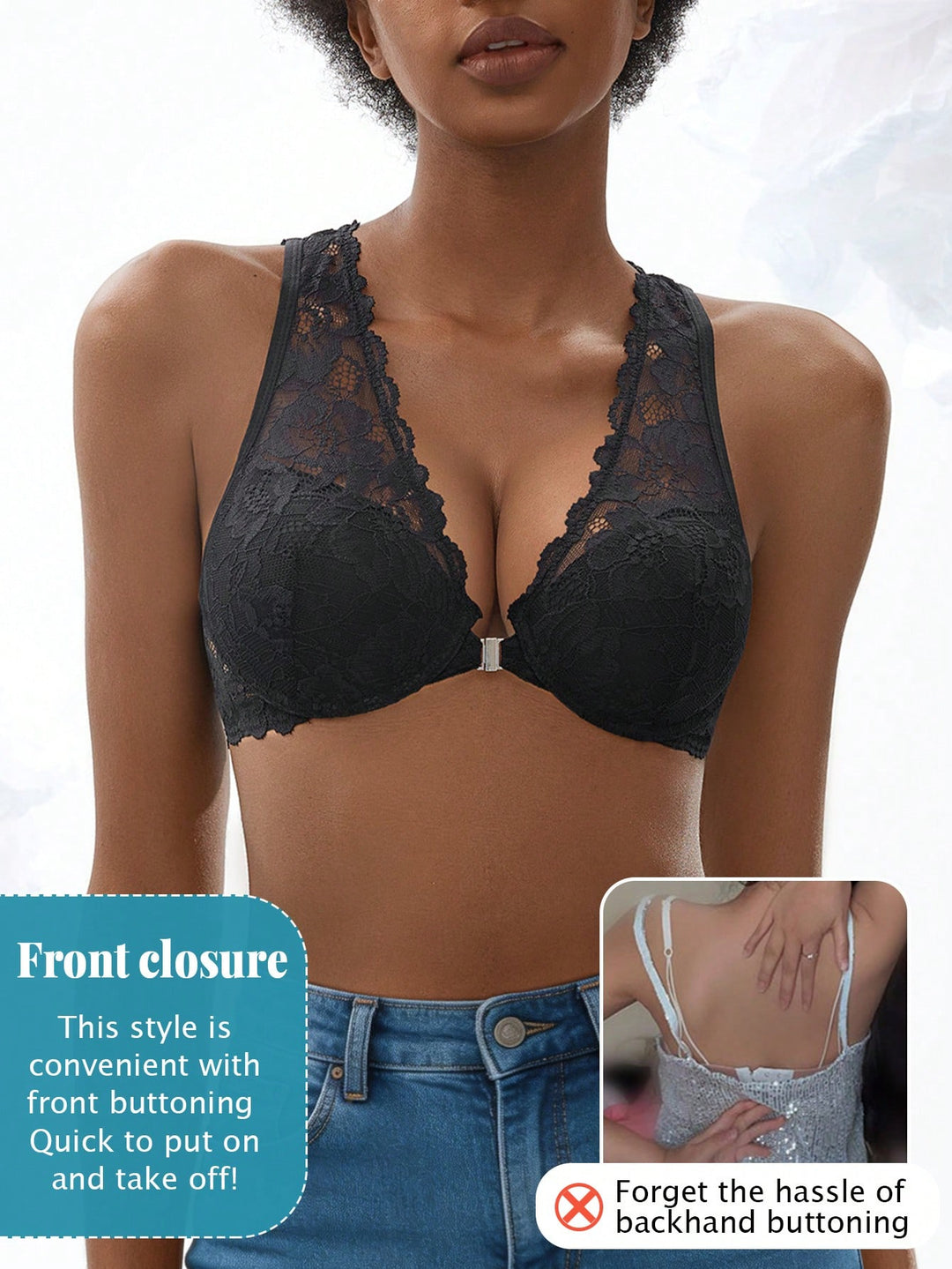 Sutien SHEIN, negru