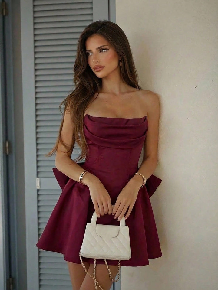Rochie scurtă SHEIN, vișiniu