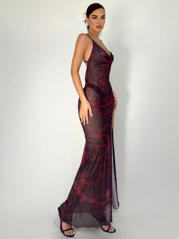 Rochie maxi SHEIN, mix culori