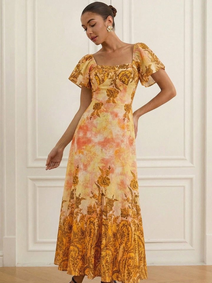 SHEIN narancssárga maxi ruha