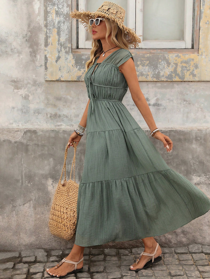 Rochie maxi SHEIN, verde