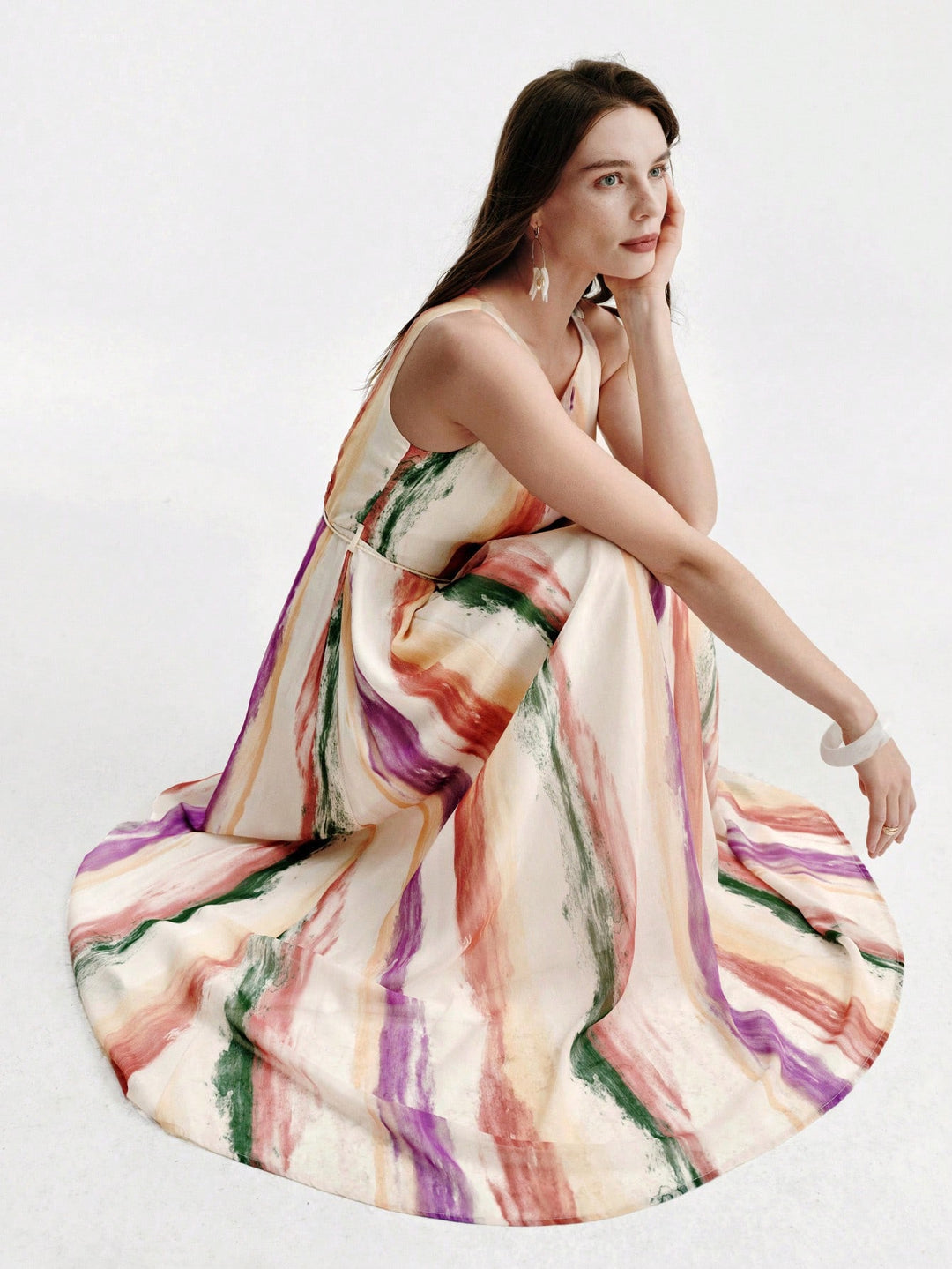 Rochie maxi SHEIN, mix culori