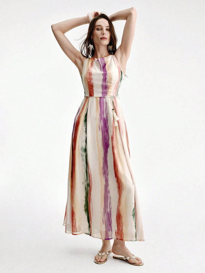 Rochie maxi SHEIN, mix culori