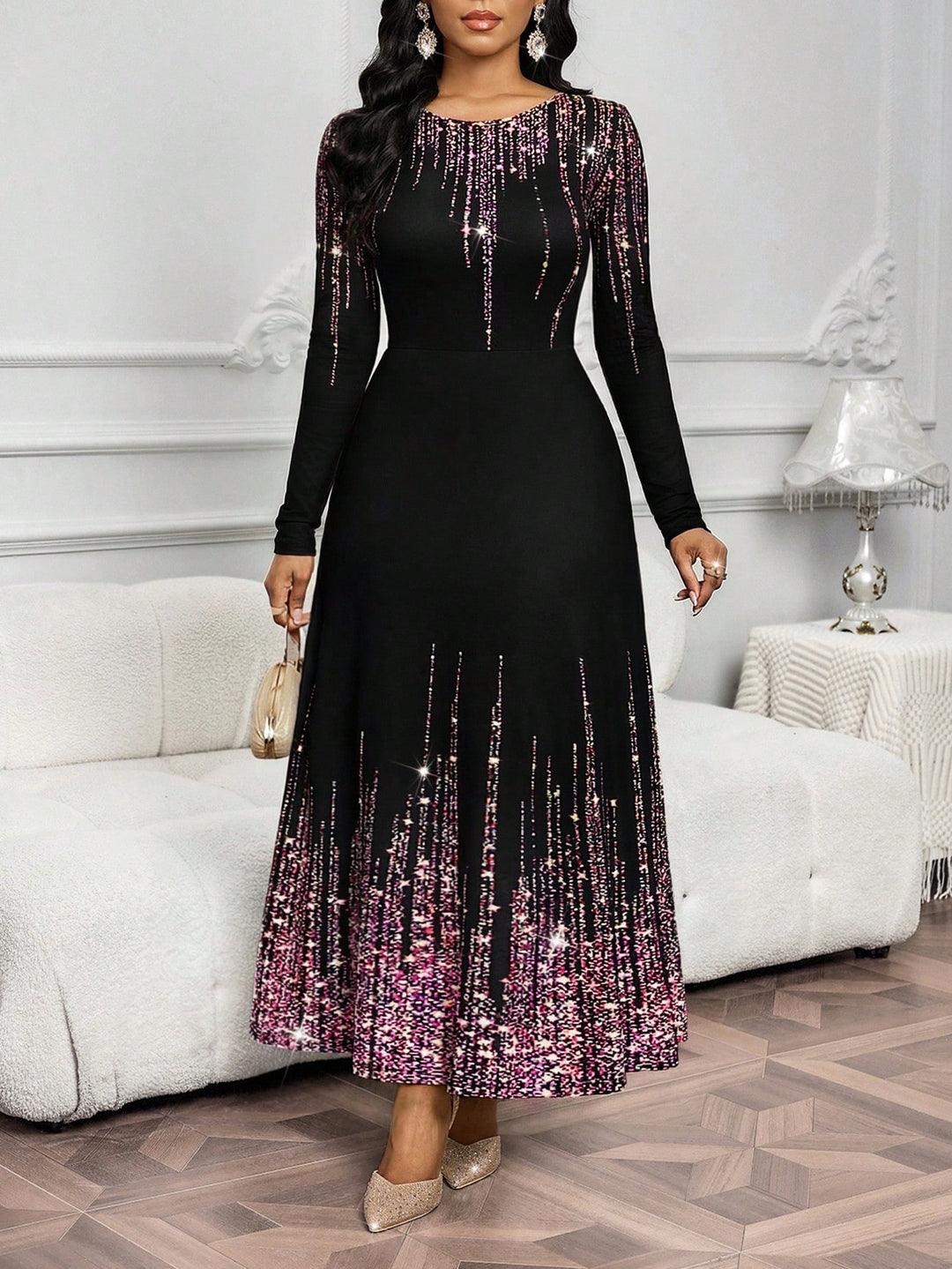 Rochie maxi SHEIN, mov