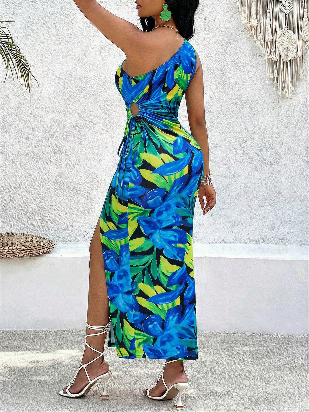 Rochie maxi SHEIN, turcoaz