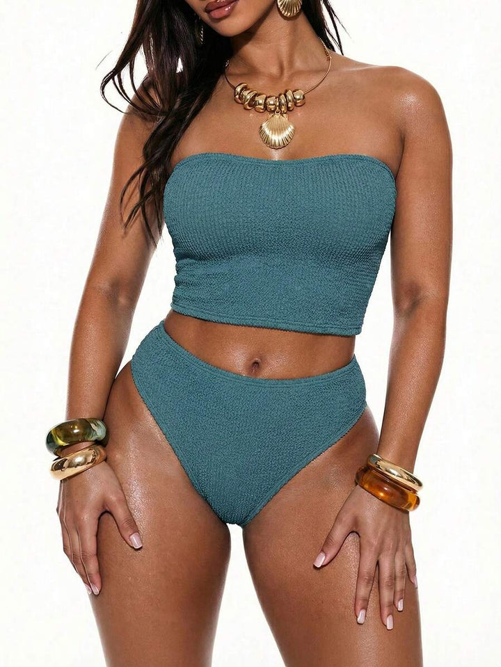 Costum de baie SHEIN, verde