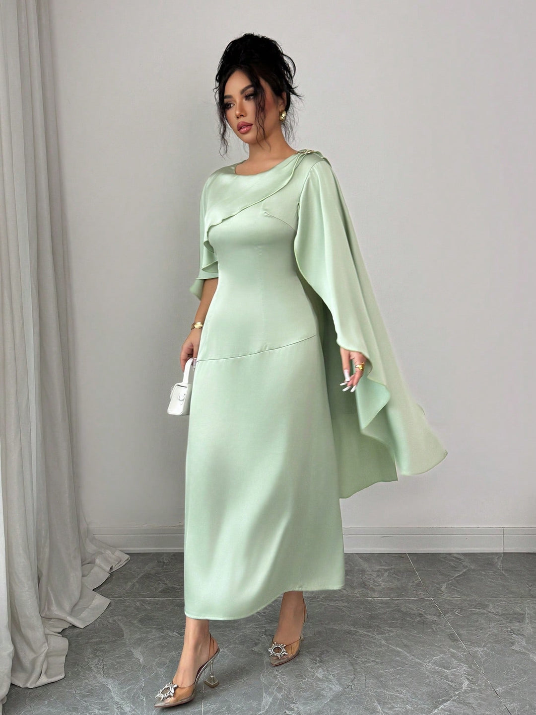 Rochie maxi SHEIN, verde