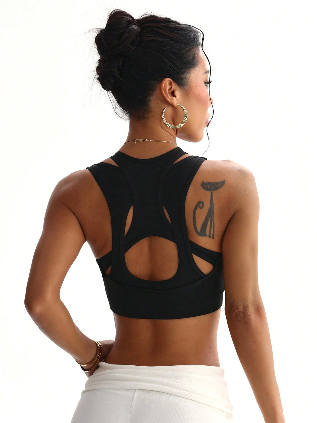 Bustieră sport SHEIN, negru
