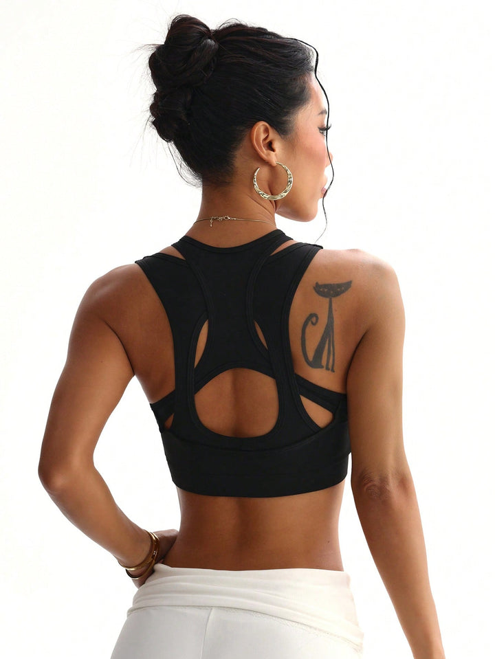 Bustieră sport SHEIN, negru