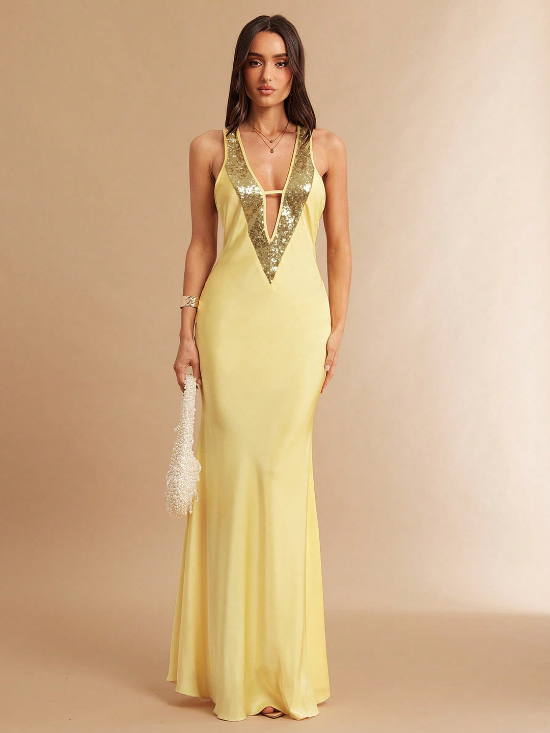 Rochie maxi SHEIN, galben