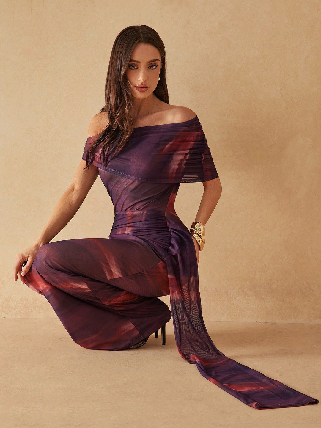 Rochie maxi SHEIN, mix culori