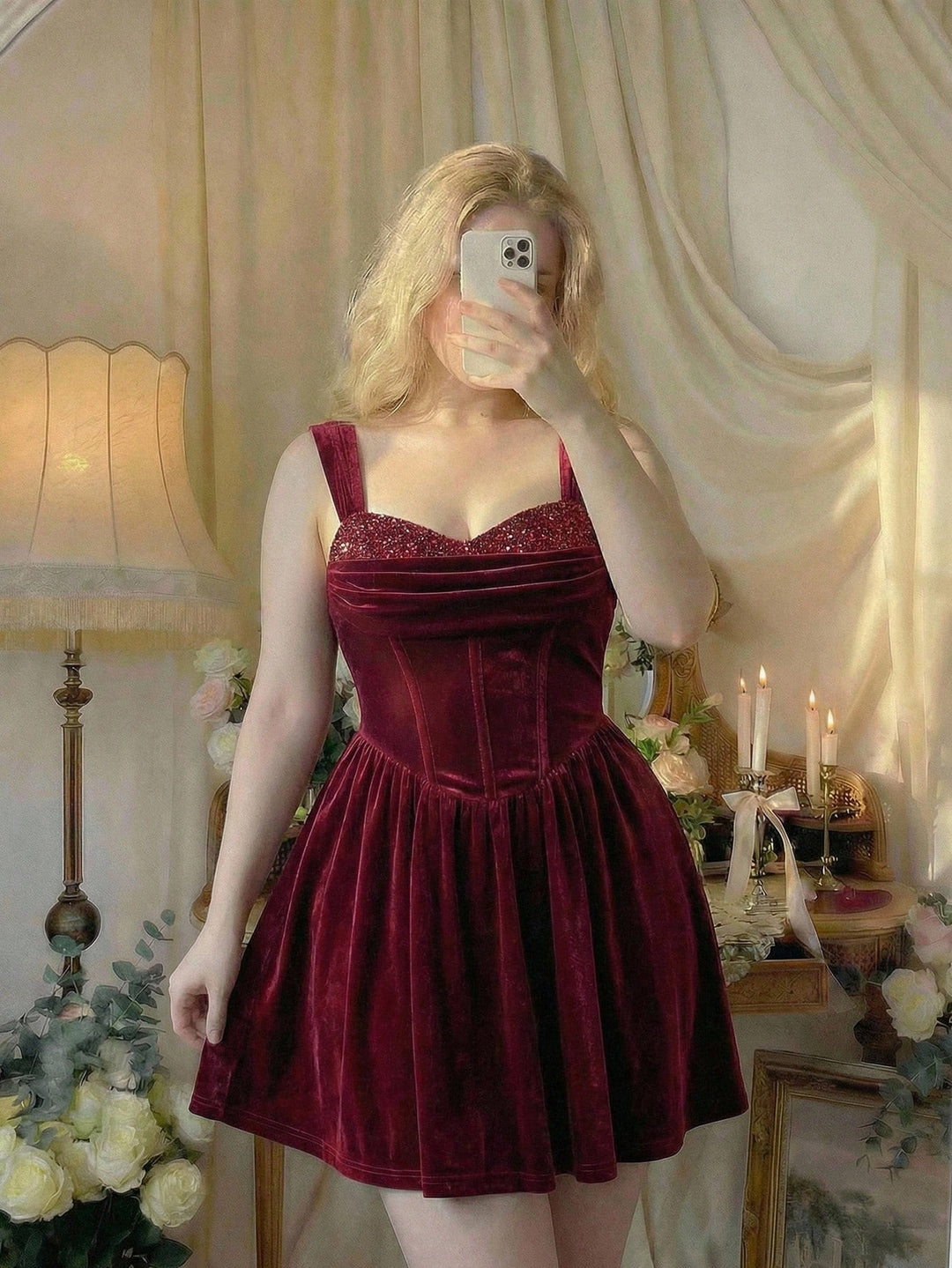 Rochie SHEIN, vișiniu