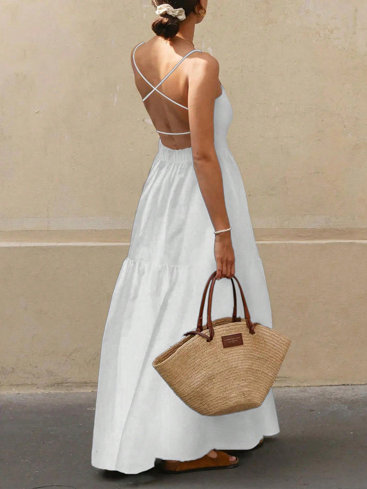 Rochie maxi SHEIN, alb