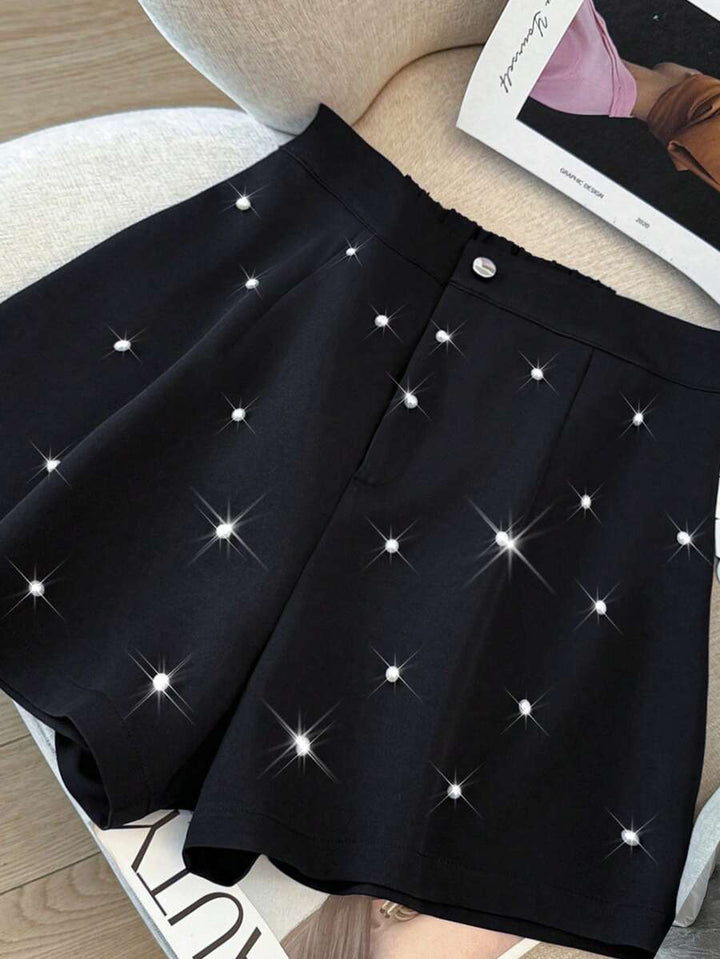 Pantaloni scurți SHEIN, negru