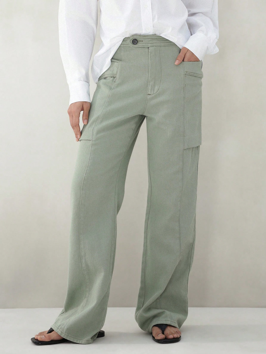 Pantaloni SHEIN, verde
