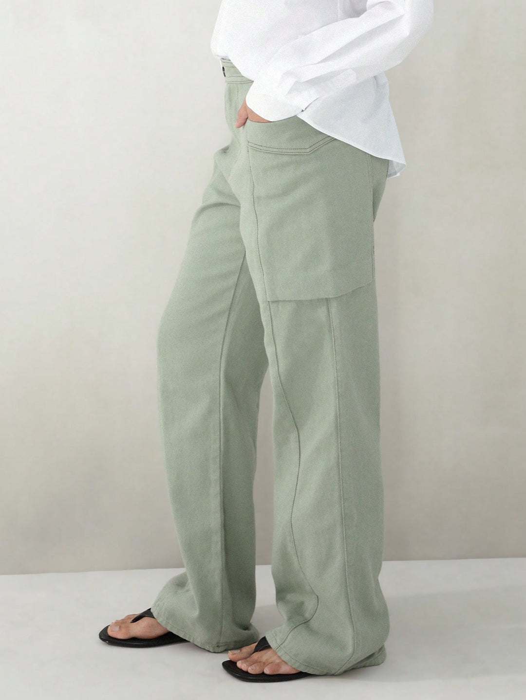Pantaloni SHEIN, verde