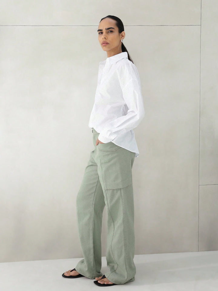 Pantaloni SHEIN, verde
