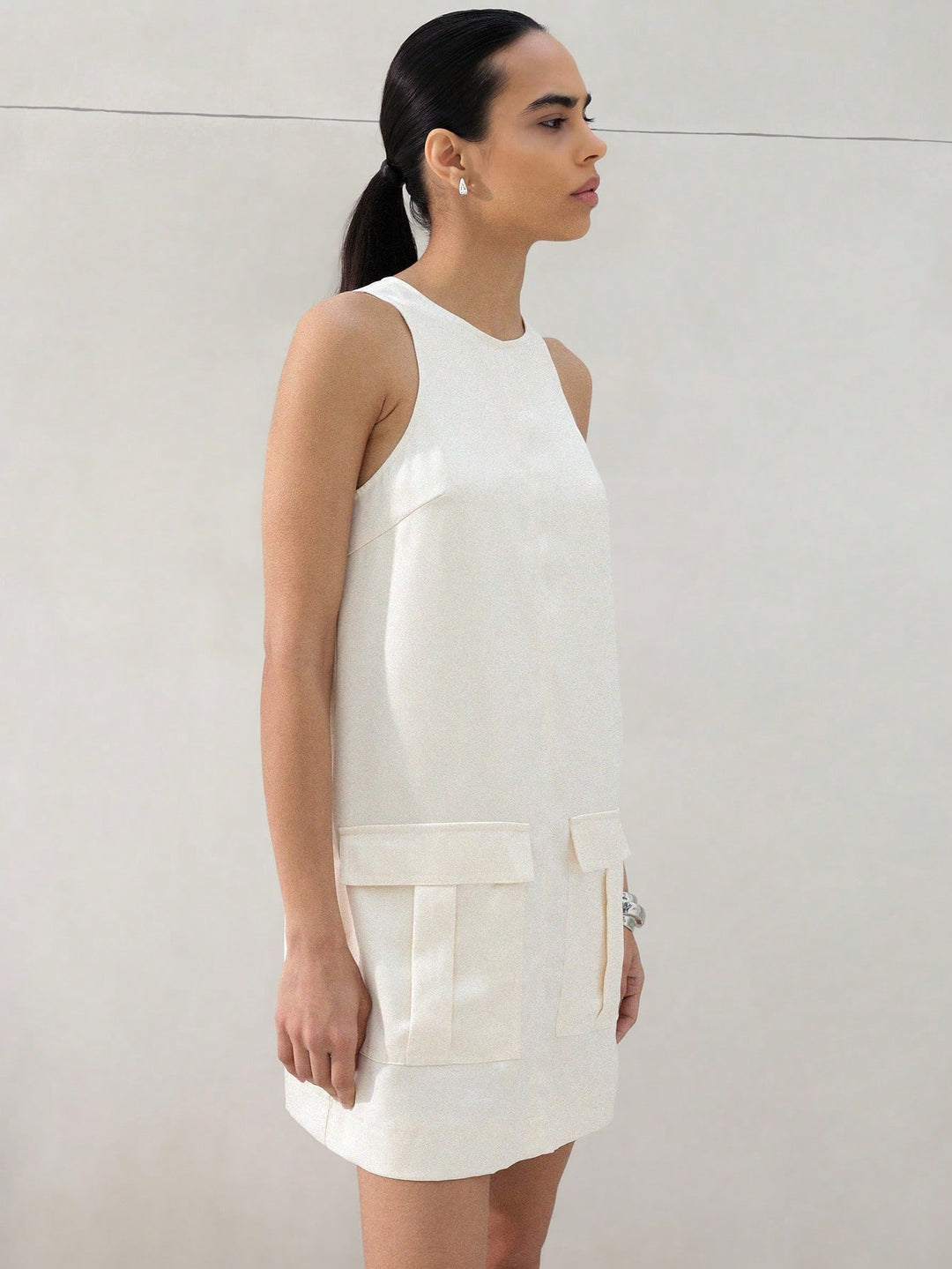 Rochie mini SHEIN, bej