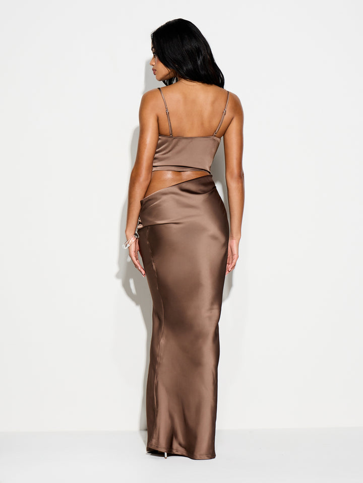 Rochie maxi SHEIN, maro