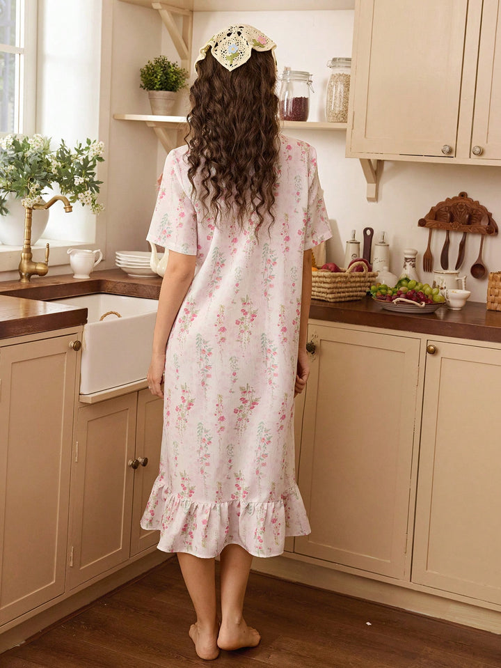 Rochie de noapte SHEIN, roz