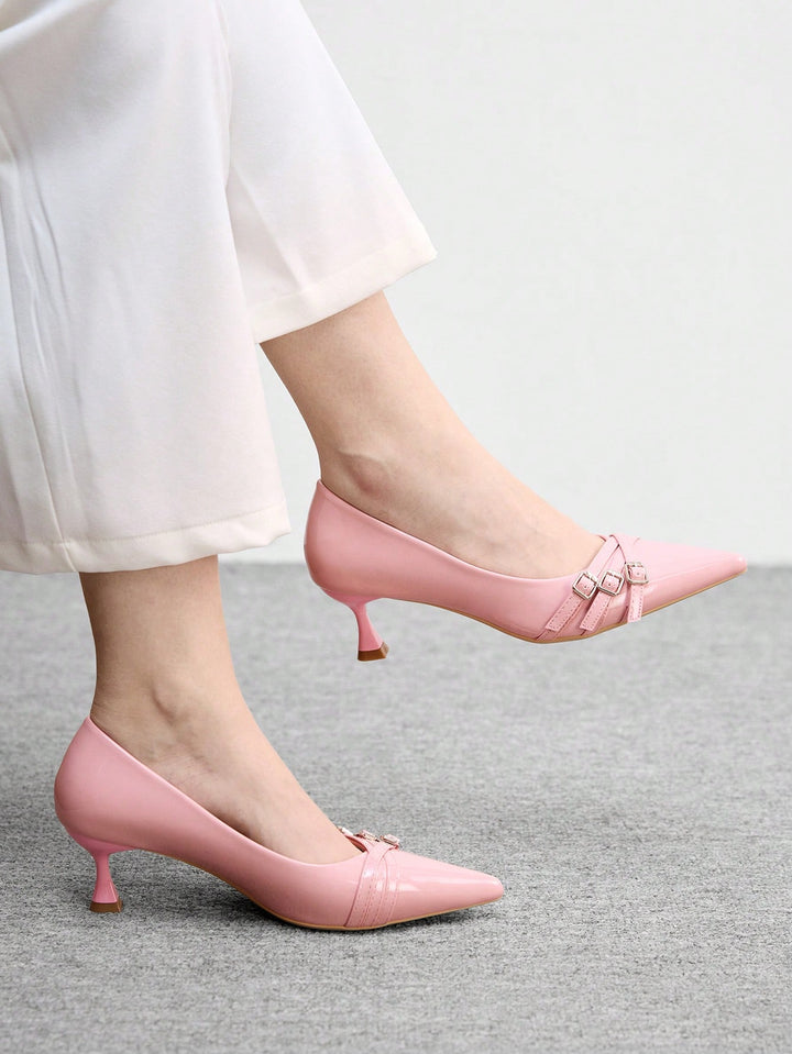 Pantofi cu toc SHEIN, roz