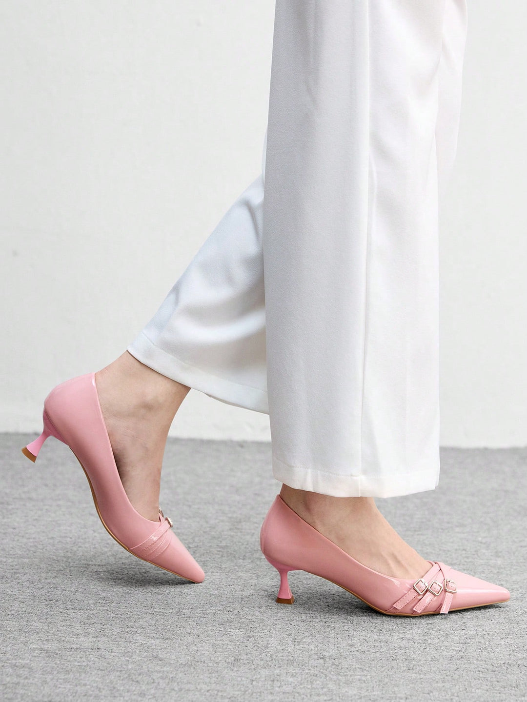 Pantofi cu toc SHEIN, roz