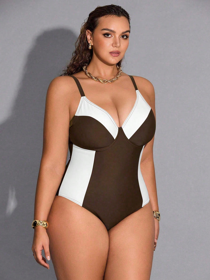 Costum de baie SHEIN, mix culori