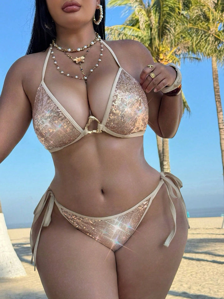 SHEIN rózsaszín bikini szett