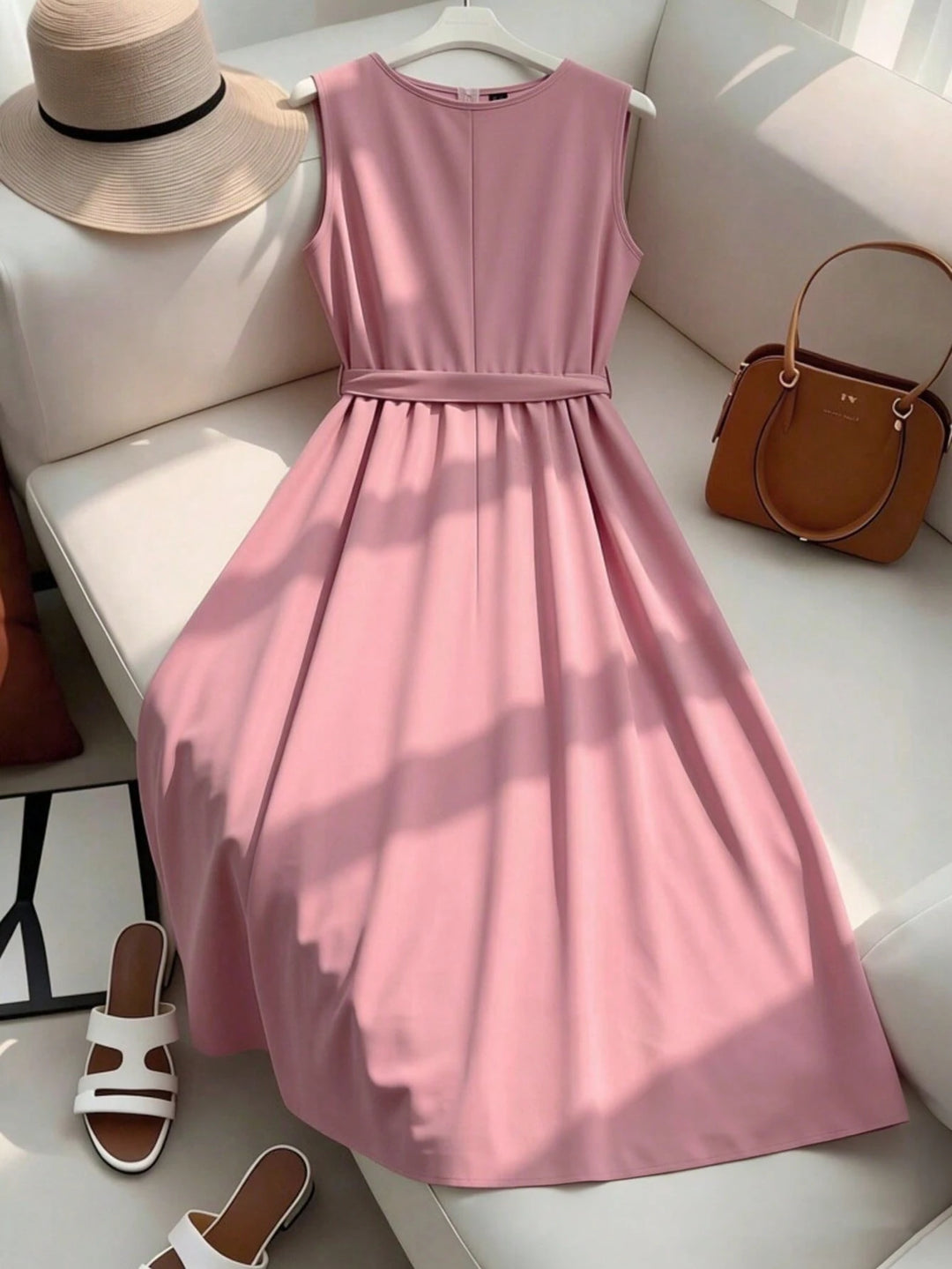 Rochie maxi SHEIN, roz