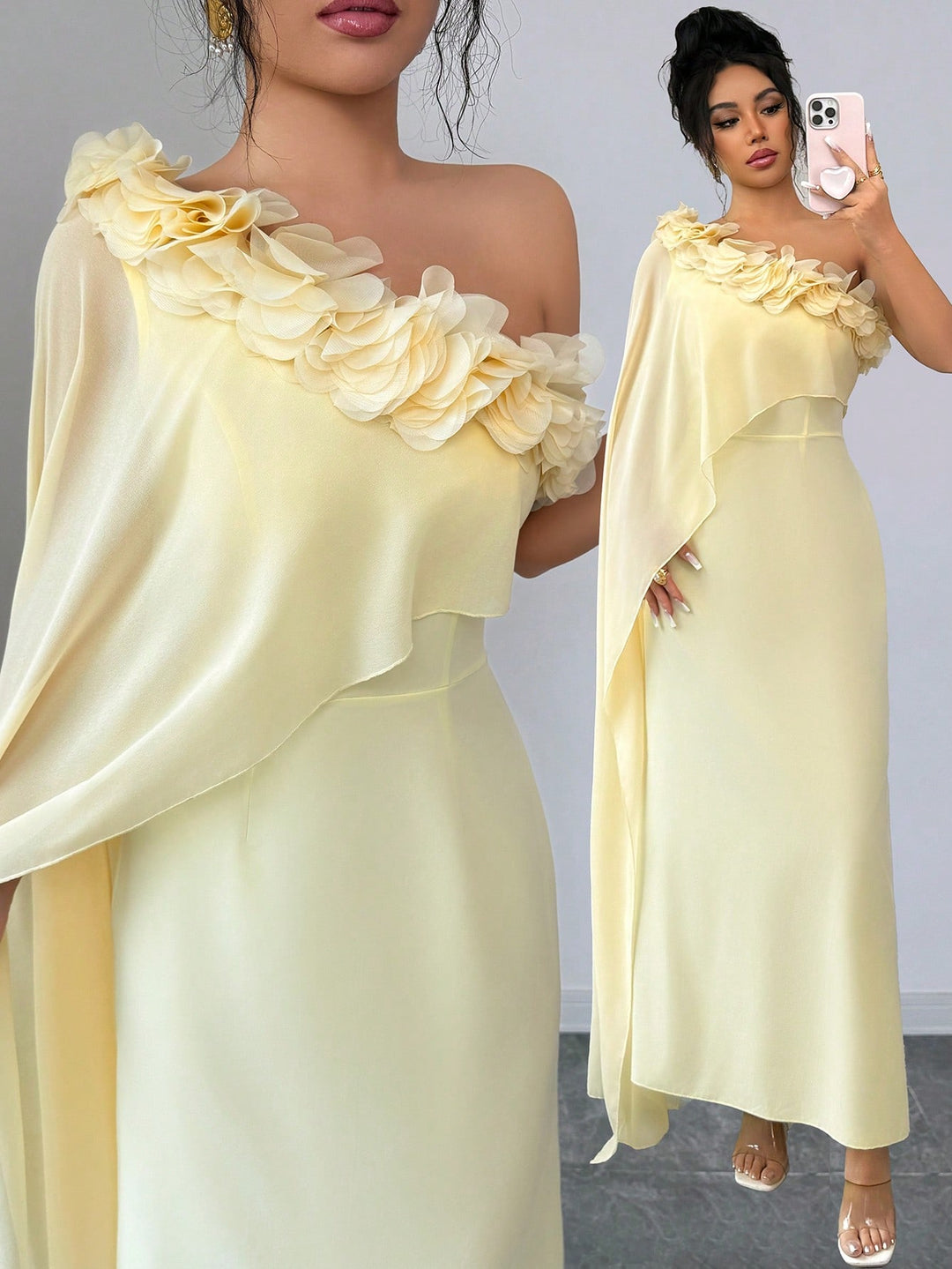 Rochie maxi SHEIN, galben
