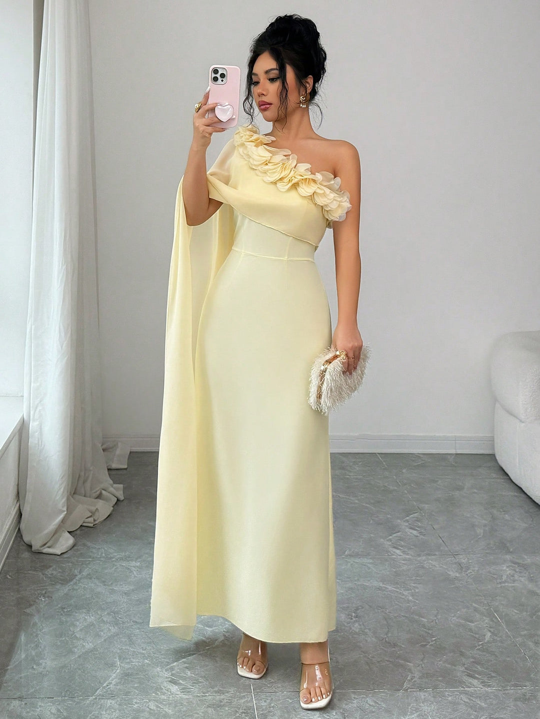 Rochie maxi SHEIN, galben