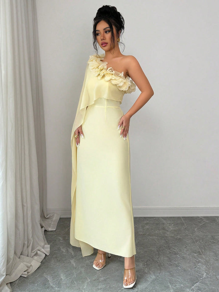 Rochie maxi SHEIN, galben