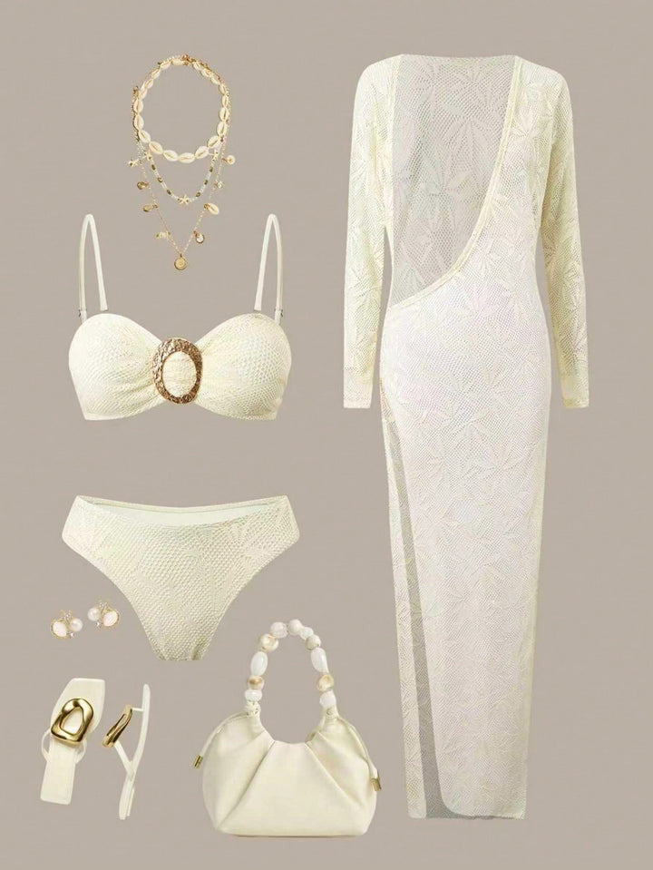 Set bikini SHEIN, bej