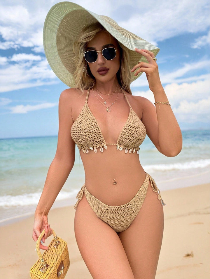 Set bikini SHEIN, kaki