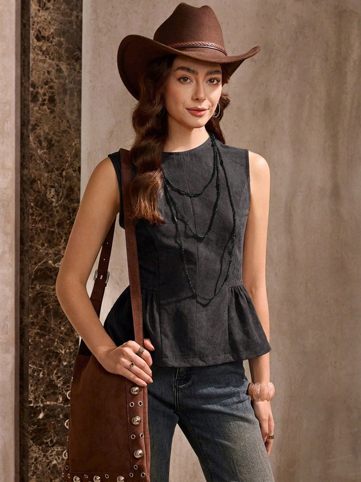 Top SHEIN, negru