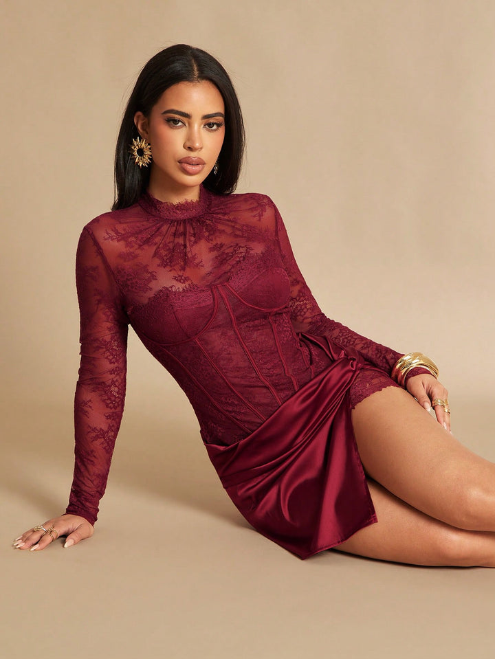 Rochie mini SHEIN, vișiniu