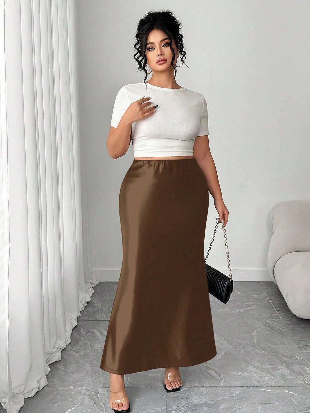 Fustă maxi SHEIN, mix culori