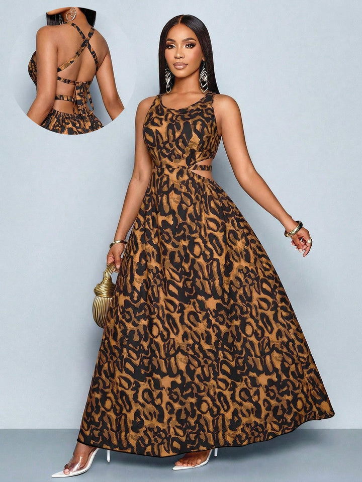 Rochie maxi SHEIN, maro
