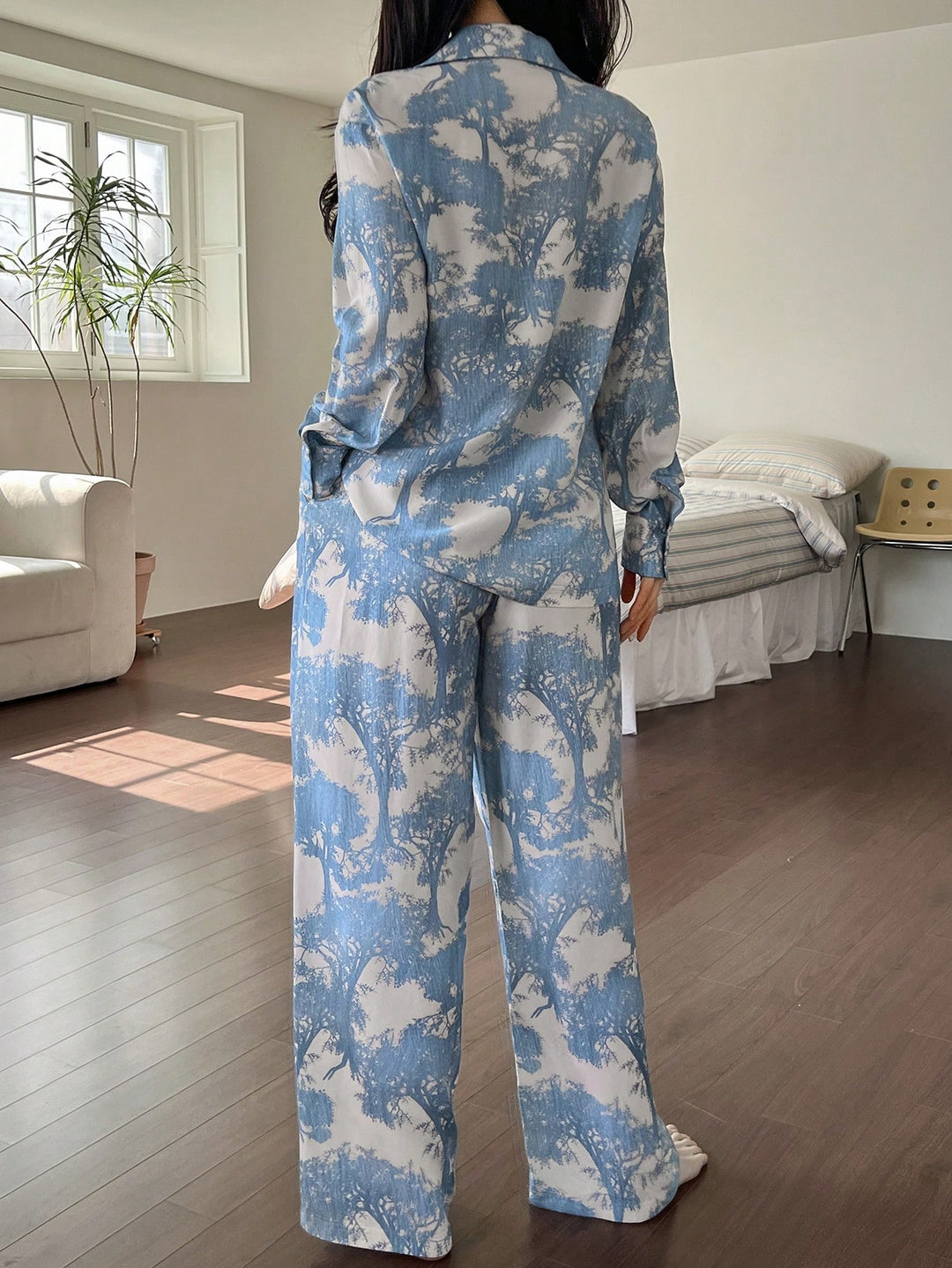 Pijama SHEIN, albastru
