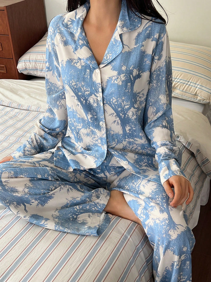 Pijama SHEIN, albastru