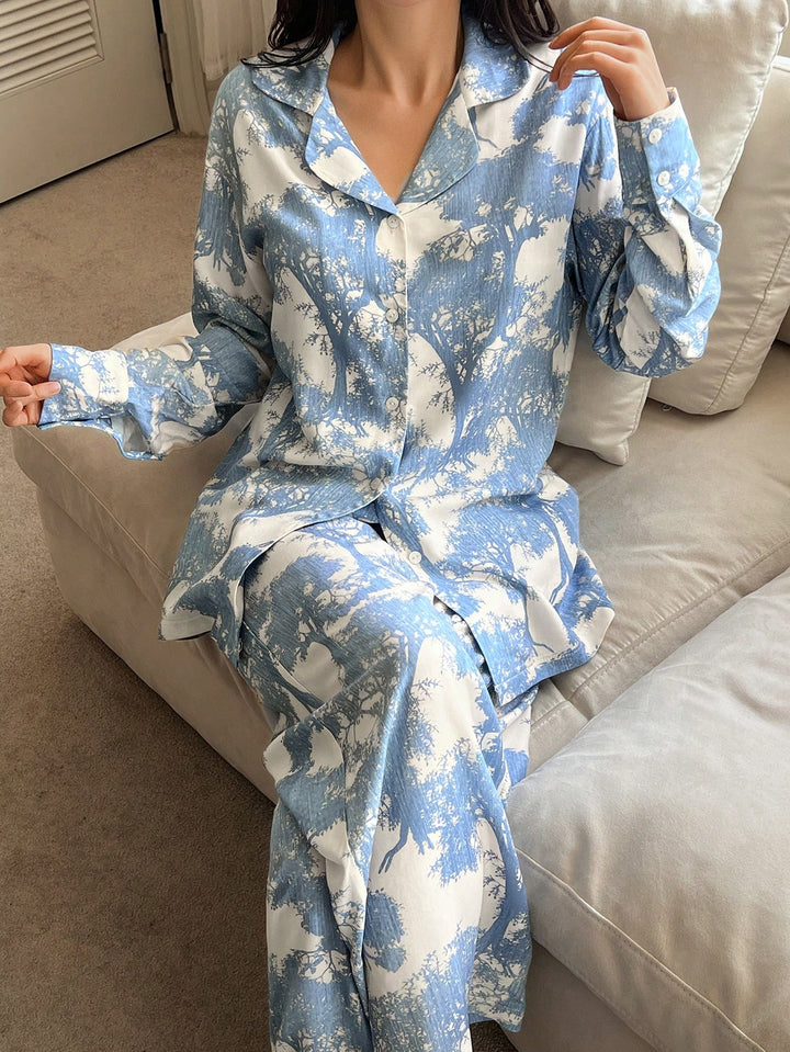 Pijama SHEIN, albastru