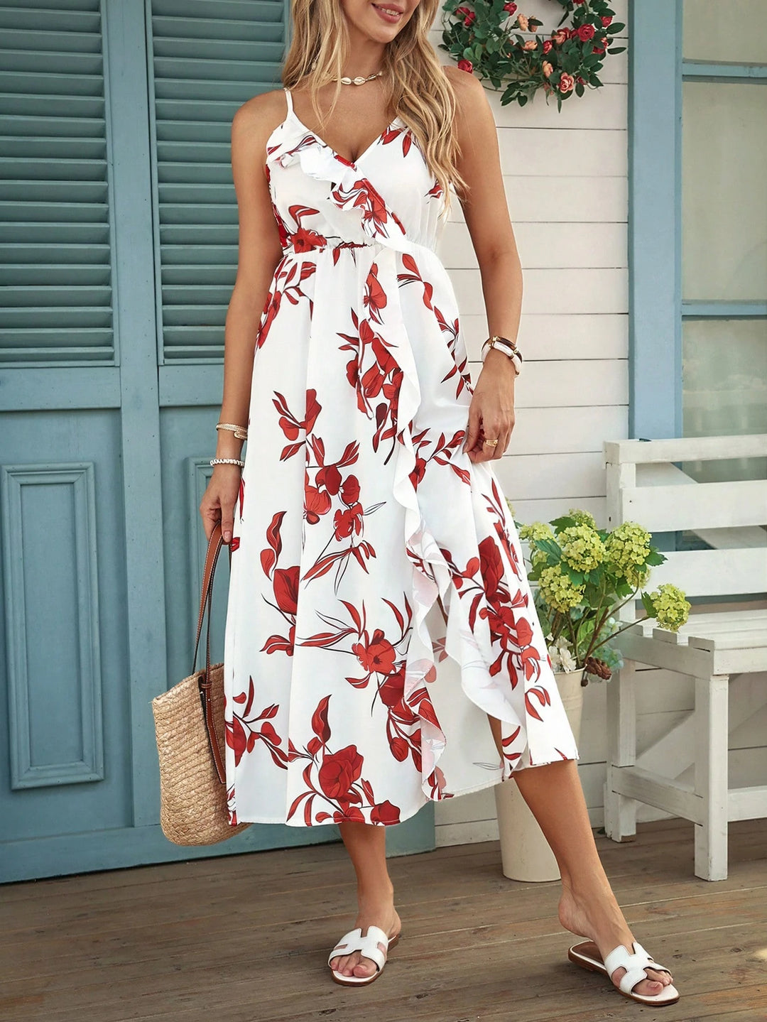 Rochie midi SHEIN, mix culori