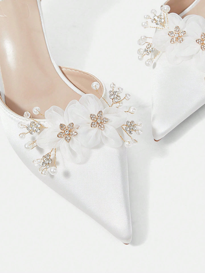 Pantofi cu toc SHEIN, alb