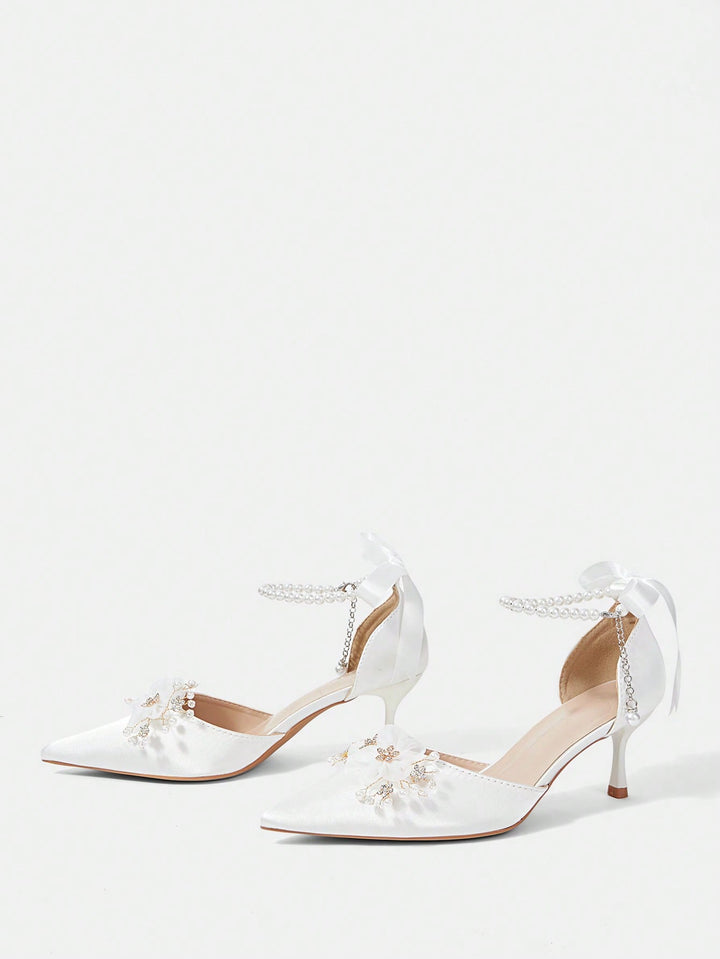 Pantofi cu toc SHEIN, alb