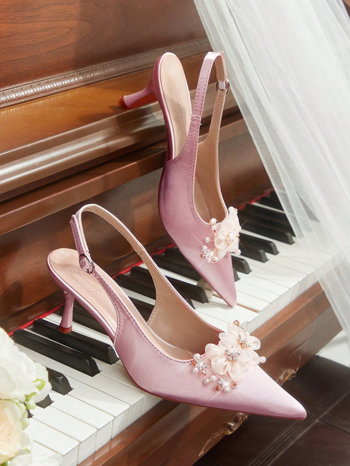 Pantofi cu toc SHEIN, roz