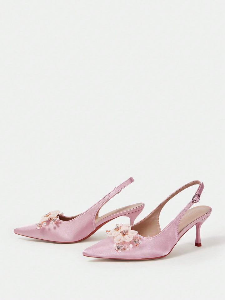Pantofi cu toc SHEIN, roz