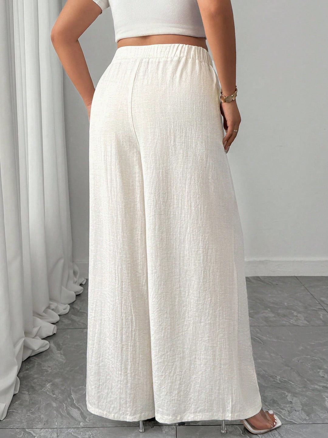 Pantaloni SHEIN, portocaliu