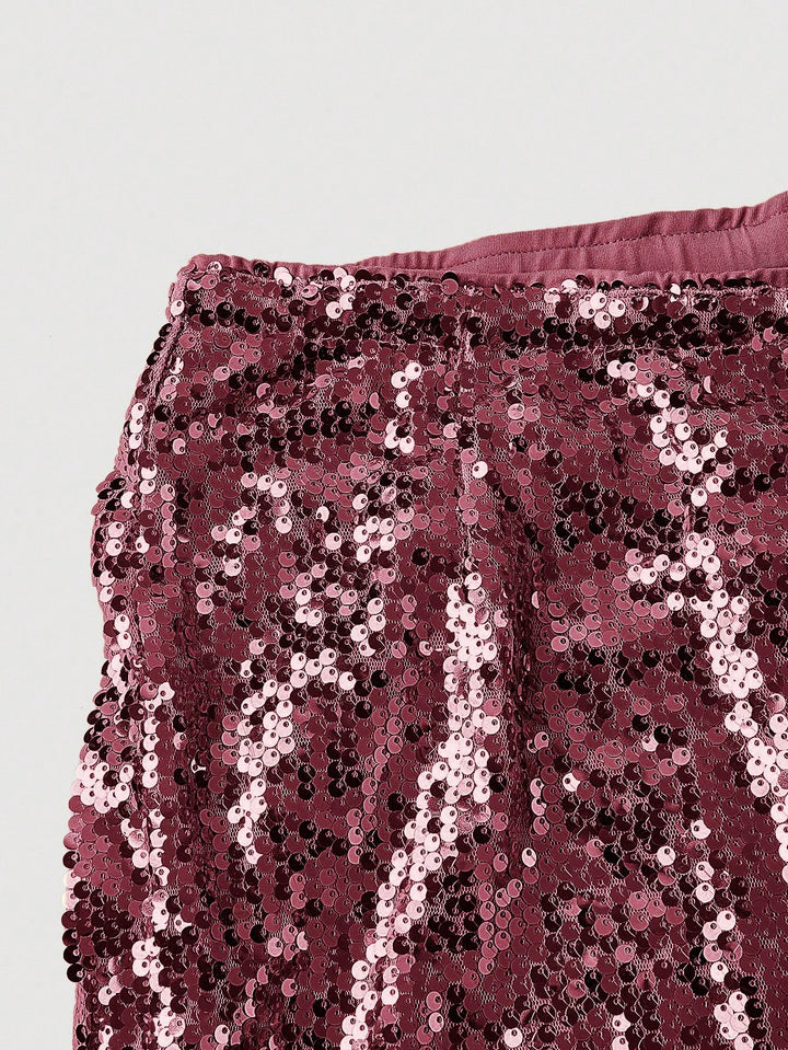 Pantalon SHEIN, vișiniu
