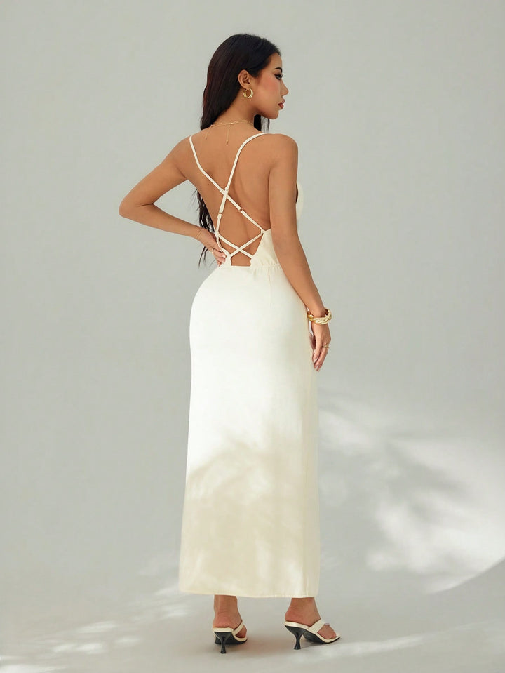 Rochie maxi SHEIN, alb