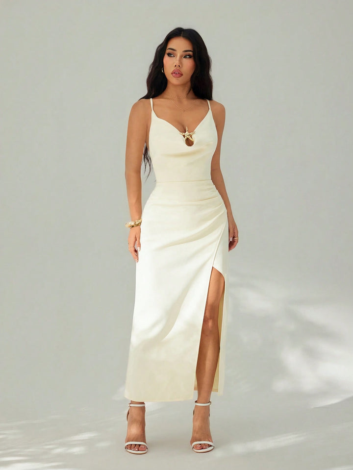 Rochie maxi SHEIN, alb
